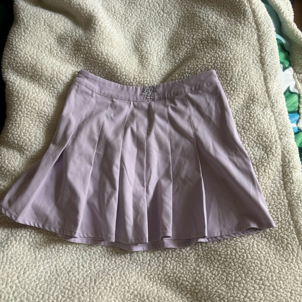 Bo+tee lilac pleated tennis skirt